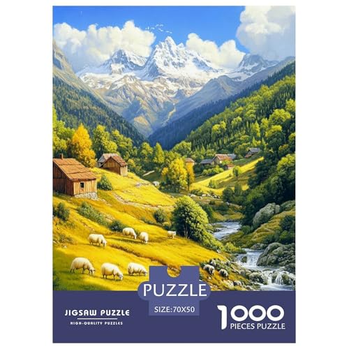Puzzles Lamm Mit 1000 Stücken Für Erwachsene,Friedliches ländliches Leben EIN Unmögliches Geschicklichkeitsspiel Familien-Puzzlespiel Home-Dekoration 70x50cm/1000pcs Puzzles Lamm Mit 1000 Stücken Für Erwachsene,Friedliches ländliches Leben EIN Unmögliches Geschicklichkeitsspiel Familien-Puzzlespiel Home-Dekoration 70x50cm/1000pcs von YYVKPMLXC