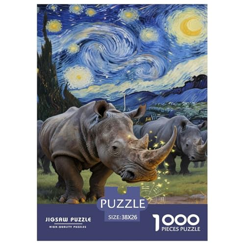 Puzzles Nashorn 1000 Teilen Für Erwachsene,Wildtiere Intelligenz-Puzzle Herausforderungsspielzeug Familien-Puzzlespiel 38x26cm/1000pcs Puzzles Nashorn 1000 Teilen Für Erwachsene,Wildtiere Intelligenz-Puzzle Herausforderungsspielzeug Familien-Puzzlespiel 38x26cm/1000pcs von YYVKPMLXC