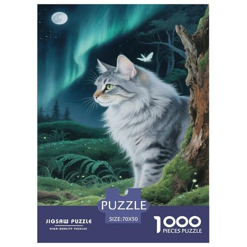 Puzzles Norwegian Forest Katze 1000 Stücken Für Erwachsene,Waldlandschaft Anspruchsvolles Intelligenz-Puzzle Spielzeug, Familien-Puzzlespiel Home-Dekoration 70x50cm/1000pcs Puzzles Norwegian Forest Katze 1000 Stücken Für Erwachsene,Waldlandschaft Anspruchsvolles Intelligenz-Puzzle Spielzeug, Familien-Puzzlespiel Home-Dekoration 70x50cm/1000pcs von YYVKPMLXC
