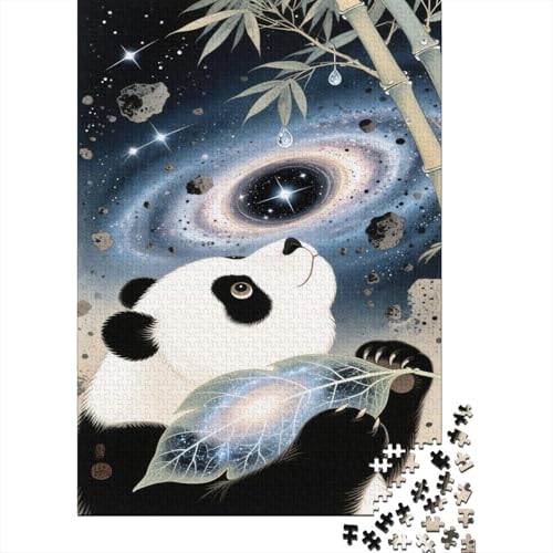 Puzzles Panda Aus 1000 Teilen Für Erwachsene, Fantastisches Weltall EIN Unmögliches Geschicklichkeitsspiel Figurenpuzzle Lernspiel Spielzeug Geschenk Home-Dekoration 1000pcs (75x50cm) von YYVKPMLXC