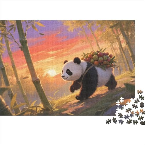 Puzzles Panda Aus 1000 Teilen Für Erwachsene,Bambuswald Sunset Denksport-Puzzle Anspruchsvolles Spielzeug, Familien-Puzzlespiel Home-Dekoration 1000pcs (75x50cm) von YYVKPMLXC