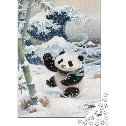Puzzles Panda Aus 1000 Teilen Für Erwachsene Bambuswald Schneeszenery EIN Unmögliches Geschicklichkeitsspiel Holzpuzzles Familien-Puzzlespiel Home-Dekoration 1000pcs (75x50cm) von YYVKPMLXC