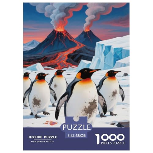 Puzzles Pinguin Mit 1000 Stücken Für Erwachsene,Polare und Vulkanische Landschaft Anspruchsvolles Spielzeug Schnipselpuzzle, Intelligenz-Puzzle Home-Dekoration 38x26cm/1000pcs Puzzles Pinguin Mit 1000 Stücken Für Erwachsene,Polare und Vulkanische Landschaft Anspruchsvolles Spielzeug Schnipselpuzzle, Intelligenz-Puzzle Home-Dekoration 38x26cm/1000pcs von YYVKPMLXC