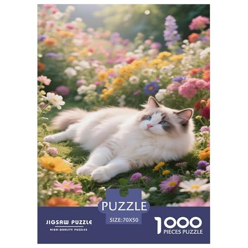 Puzzles Ragdoll-Kater Aus 1000 Teilen Für Erwachsene,Blumenbeet EIN Unmögliches Geschicklichkeitsspiel Intelligenz-Puzzle Home-Dekoration 70x50cm/1000pcs Puzzles Ragdoll-Kater Aus 1000 Teilen Für Erwachsene,Blumenbeet EIN Unmögliches Geschicklichkeitsspiel Intelligenz-Puzzle Home-Dekoration 70x50cm/1000pcs von YYVKPMLXC