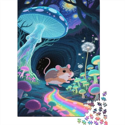 Puzzles Roborowski-Hamster Aus 1000 Teilen Für Erwachsene Fantastischer Wald Landscape EIN Unmögliches Geschicklichkeitsspiel Holzpuzzles Familien-Puzzlespiel Home-Dekoration 1000pcs (75x50cm) von YYVKPMLXC