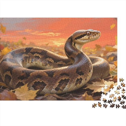 Puzzles Schlange Aus 1000 Teilen Für Erwachsene,Herbst Wildnis Denksport-Puzzle Anspruchsvolles Spielzeug, Familien-Puzzlespiel Home-Dekoration 1000pcs (75x50cm) von YYVKPMLXC