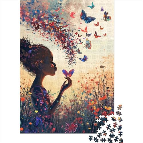Puzzles Schmetterling Mit 1000 Stücken Für Erwachsene Anspruchsvolles Spielzeug Formpuzzle Lernspiel Spielzeug Geschenk Home-Dekoration 1000pcs (75x50cm) von YYVKPMLXC