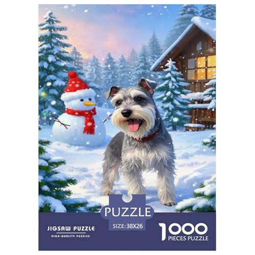 Puzzles Schnauzer Aus 1000 Teilen Für Erwachsene,Warmes Winter-Stil Denksport-Puzzle Anspruchsvolles Spielzeug, Familien-Puzzlespiel Home-Dekoration 38x26cm/1000pcs Puzzles Schnauzer Aus 1000 Teilen Für Erwachsene,Warmes Winter-Stil Denksport-Puzzle Anspruchsvolles Spielzeug, Familien-Puzzlespiel Home-Dekoration 38x26cm/1000pcs von YYVKPMLXC