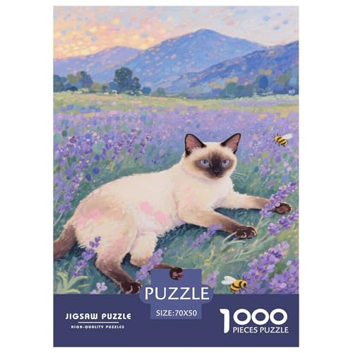 Puzzles Siamesenkater Aus 1000 Teilen Für Erwachsene,Stille Pastorale Landschaft EIN Unmögliches Geschicklichkeitsspiel Intelligenz-Puzzle Home-Dekoration 70x50cm/1000pcs Puzzles Siamesenkater Aus 1000 Teilen Für Erwachsene,Stille Pastorale Landschaft EIN Unmögliches Geschicklichkeitsspiel Intelligenz-Puzzle Home-Dekoration 70x50cm/1000pcs von YYVKPMLXC