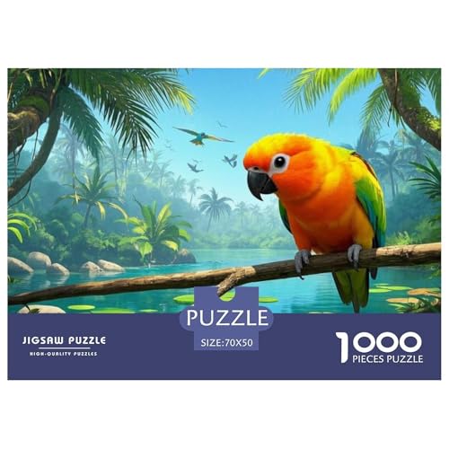 Puzzles Sonnensittich Mit 1000 Stücken Für Erwachsene,Tropischen Regenwald Papagei Anspruchsvolles Spielzeug Schnipselpuzzle, Intelligenz-Puzzle Home-Dekoration 70x50cm/1000pcs Puzzles Sonnensittich Mit 1000 Stücken Für Erwachsene,Tropischen Regenwald Papagei Anspruchsvolles Spielzeug Schnipselpuzzle, Intelligenz-Puzzle Home-Dekoration 70x50cm/1000pcs von YYVKPMLXC