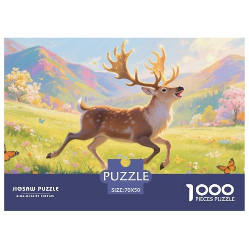Puzzles Spotted Hirsch Aus 1000 Teilen Für Erwachsene,Farbige Berge Denksport-Puzzle Anspruchsvolles Spielzeug, Familien-Puzzlespiel Home-Dekoration 70x50cm/1000pcs Puzzles Spotted Hirsch Aus 1000 Teilen Für Erwachsene,Farbige Berge Denksport-Puzzle Anspruchsvolles Spielzeug, Familien-Puzzlespiel Home-Dekoration 70x50cm/1000pcs von YYVKPMLXC