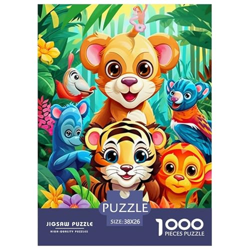 Puzzles Waldtiere Aus 1000 Teilen Für Erwachsene,Bunt Jungle EIN Unmögliches Geschicklichkeitsspiel Intelligenz-Puzzle Home-Dekoration 38x26cm/1000pcs Puzzles Waldtiere Aus 1000 Teilen Für Erwachsene,Bunt Jungle EIN Unmögliches Geschicklichkeitsspiel Intelligenz-Puzzle Home-Dekoration 38x26cm/1000pcs von YYVKPMLXC