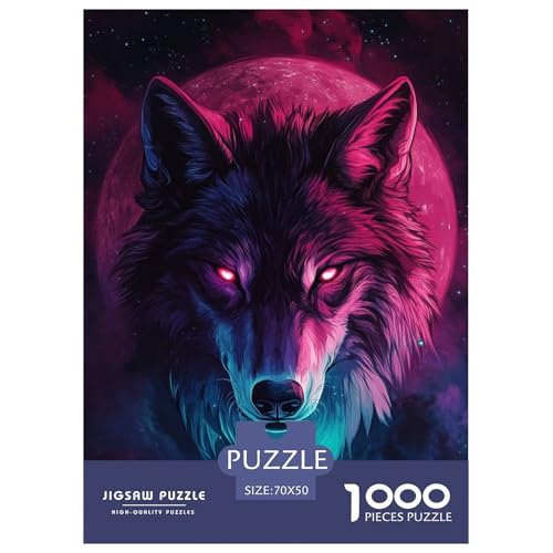 Puzzles Wolf Aus 1000 Teilen Für Erwachsene,Fantasie-Stil EIN Unmögliches Geschicklichkeitsspiel Intelligenz-Puzzle Home-Dekoration 70x50cm/1000pcs Puzzles Wolf Aus 1000 Teilen Für Erwachsene,Fantasie-Stil EIN Unmögliches Geschicklichkeitsspiel Intelligenz-Puzzle Home-Dekoration 70x50cm/1000pcs von YYVKPMLXC