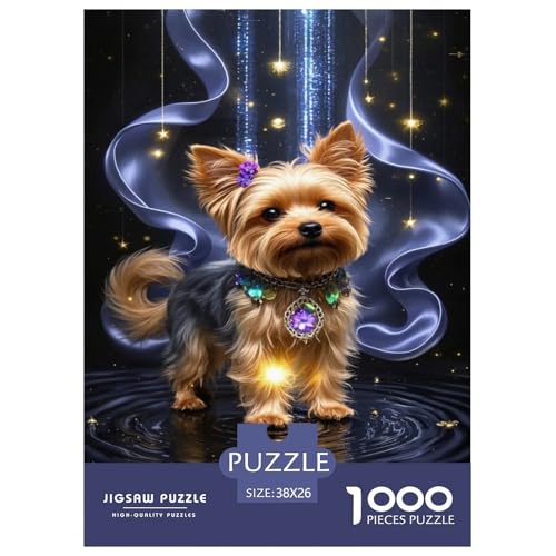 Puzzles Yorkshire-Terrier 1000 Teilen Für Erwachsene,Sternenhimmel Nacht Szene Denksport-Puzzle Herausforderungsspielzeug Familien-Puzzlespiel Home-Dekoration 38x26cm/1000pcs Puzzles Yorkshire-Terrier 1000 Teilen Für Erwachsene,Sternenhimmel Nacht Szene Denksport-Puzzle Herausforderungsspielzeug Familien-Puzzlespiel Home-Dekoration 38x26cm/1000pcs von YYVKPMLXC
