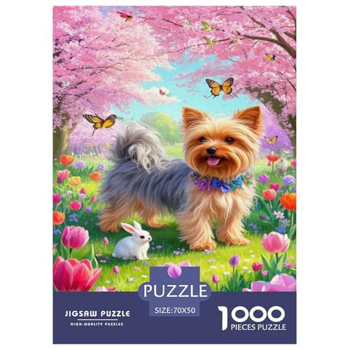 Puzzles Yorkshire Terrier Aus 1000 Teilen Für Erwachsene,Frühlingsblume Landscape EIN Unmögliches Geschicklichkeitsspiel Intelligenz-Puzzle Home-Dekoration 70x50cm/1000pcs Puzzles Yorkshire Terrier Aus 1000 Teilen Für Erwachsene,Frühlingsblume Landscape EIN Unmögliches Geschicklichkeitsspiel Intelligenz-Puzzle Home-Dekoration 70x50cm/1000pcs von YYVKPMLXC