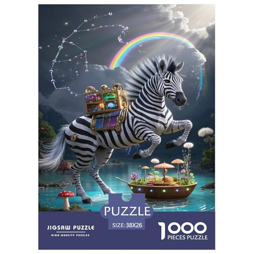 Puzzles Zebra Mit 1000 Stücken Für Erwachsene,Regenbogen Elements Intelligenz-Puzzle Herausforderungsspielzeug, Familien-Puzzlespiel Home-Dekoration 38x26cm/1000pcs Puzzles Zebra Mit 1000 Stücken Für Erwachsene,Regenbogen Elements Intelligenz-Puzzle Herausforderungsspielzeug, Familien-Puzzlespiel Home-Dekoration 38x26cm/1000pcs von YYVKPMLXC