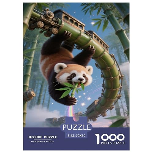 Rotpanda 1000-teiliges Puzzle Für Erwachsene,Fantasie Elemente Herausforderungsspielzeug Intelligenz-Puzzle Lernspiel Spielzeug Home-Dekoration 70x50cm/1000pcs Rotpanda 1000-teiliges Puzzle Für Erwachsene,Fantasie Elemente Herausforderungsspielzeug Intelligenz-Puzzle Lernspiel Spielzeug Home-Dekoration 70x50cm/1000pcs von YYVKPMLXC