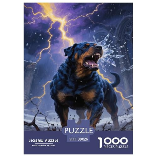 Rottweiler 1000-teilige Puzzles Für Erwachsene,Sturmszene EIN Unmögliches Geschicklichkeitsspiel Intelligenz-Puzzle Home-Dekoration 38x26cm/1000pcs Rottweiler 1000-teilige Puzzles Für Erwachsene,Sturmszene EIN Unmögliches Geschicklichkeitsspiel Intelligenz-Puzzle Home-Dekoration 38x26cm/1000pcs von YYVKPMLXC