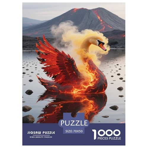 Schwan 1000-teiliges Puzzle Für Erwachsene,See Reflection Denksport-Puzzle Herausforderungsspielzeug, Familien-Puzzlespiel Home-Dekoration 70x50cm/1000pcs Schwan 1000-teiliges Puzzle Für Erwachsene,See Reflection Denksport-Puzzle Herausforderungsspielzeug, Familien-Puzzlespiel Home-Dekoration 70x50cm/1000pcs von YYVKPMLXC