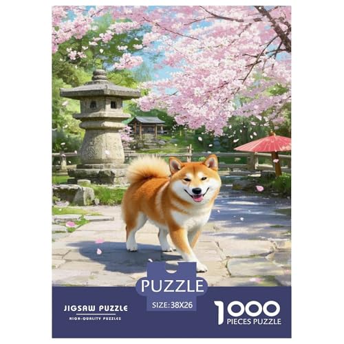 Shiba Inu 1000-teilige Puzzles Für Erwachsene,Kirschblüte EIN Unmögliches Geschicklichkeitsspiel Familien-Puzzlespiel Home-Dekoration 38x26cm/1000pcs Shiba Inu 1000-teilige Puzzles Für Erwachsene,Kirschblüte EIN Unmögliches Geschicklichkeitsspiel Familien-Puzzlespiel Home-Dekoration 38x26cm/1000pcs von YYVKPMLXC