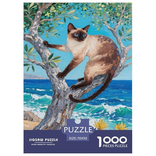 Siamesenkater 1000-teilige Puzzles Für Erwachsene,Küstenlandschaft EIN Unmögliches Geschicklichkeitsspiel Familien-Puzzlespiel Home-Dekoration 70x50cm/1000pcs Siamesenkater 1000-teilige Puzzles Für Erwachsene,Küstenlandschaft EIN Unmögliches Geschicklichkeitsspiel Familien-Puzzlespiel Home-Dekoration 70x50cm/1000pcs von YYVKPMLXC