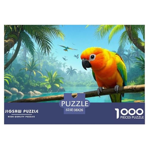 Sonnensittich 1000-teiliges Puzzle Für Erwachsene,Tropischen Regenwald Papagei Anspruchsvolles Spielzeug Schnipselpuzzle Familien-Puzzlespiel Home-Dekoration 38x26cm/1000pcs Sonnensittich 1000-teiliges Puzzle Für Erwachsene,Tropischen Regenwald Papagei Anspruchsvolles Spielzeug Schnipselpuzzle Familien-Puzzlespiel Home-Dekoration 38x26cm/1000pcs von YYVKPMLXC