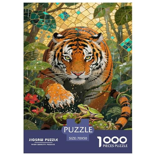 Tiger 1000-teilige Puzzles Für Erwachsene,Dschungellandschaft Anspruchsvolles Spielzeug Denksport-Puzzle Home-Dekoration 70x50cm/1000pcs Tiger 1000-teilige Puzzles Für Erwachsene,Dschungellandschaft Anspruchsvolles Spielzeug Denksport-Puzzle Home-Dekoration 70x50cm/1000pcs von YYVKPMLXC
