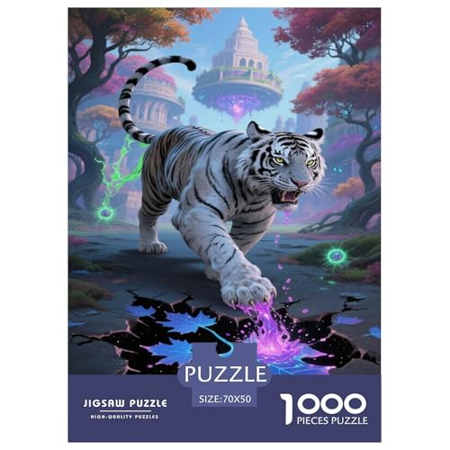 Tiger 1000-teiliges Puzzle Für Erwachsene,Fantasie-Landschaft Anspruchsvolles Intelligenz-Puzzle Spielzeug, Familien-Puzzlespiel Home-Dekoration 70x50cm/1000pcs Tiger 1000-teiliges Puzzle Für Erwachsene,Fantasie-Landschaft Anspruchsvolles Intelligenz-Puzzle Spielzeug, Familien-Puzzlespiel Home-Dekoration 70x50cm/1000pcs von YYVKPMLXC