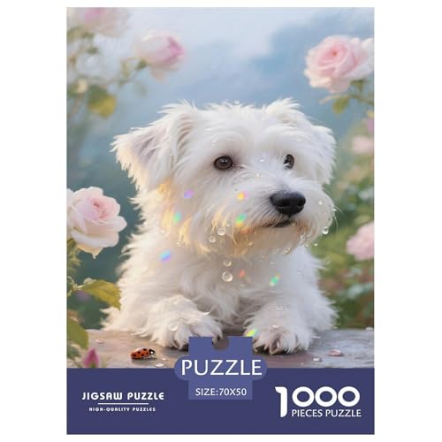 West Highland Weißer Terrier 1000-teilige Puzzles Für Erwachsene,Rose EIN Unmögliches Geschicklichkeitsspiel Familien-Puzzlespiel Home-Dekoration 70x50cm/1000pcs West Highland Weißer Terrier 1000-teilige Puzzles Für Erwachsene,Rose EIN Unmögliches Geschicklichkeitsspiel Familien-Puzzlespiel Home-Dekoration 70x50cm/1000pcs von YYVKPMLXC