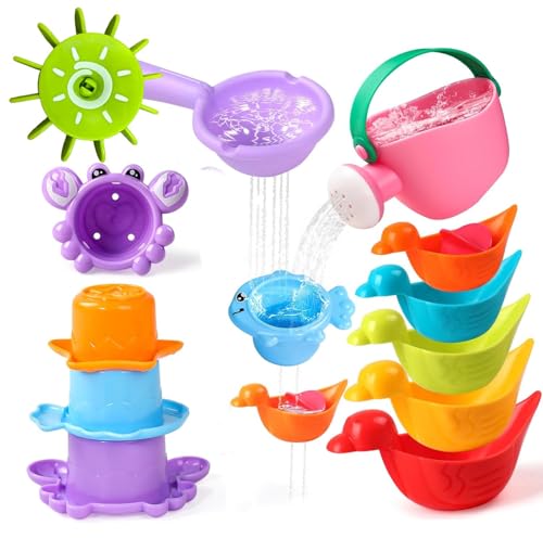 Badewannenspielzeug Set Badespielzeug Baby ab 1 2 3 4 Jahre Wasserspielzeug Kinder Geschenk für Mädchen Junge Badewannenspielzeug Set Badespielzeug Baby ab 1 2 3 4 Jahre Wasserspielzeug Kinder Geschenk für Mädchen Junge von YYWEi