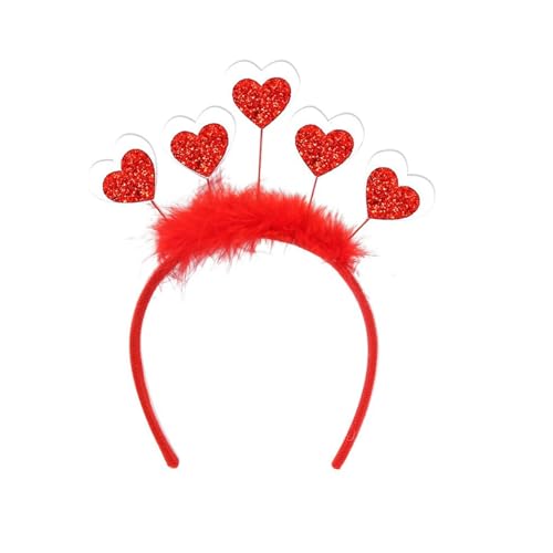 YYYHUII Glitzerndes Haarreif mit Herzmotiv, für Erwachsene, Teenager, Party, Versammlung, Kopfbedeckung, Valentinstag, Festival, Zubehör YYYHUII Glitzerndes Haarreif mit Herzmotiv, für Erwachsene, Teenager, Party, Versammlung, Kopfbedeckung, Valentinstag, Festival, Zubehör von YYYHUII