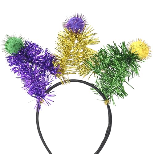 YYYHUII Schimmerndes Karnevalsparty-Zubehör, Pompons, Stirnband für Karneval, Festival, Mottoparty, Requisiten, Haarband, Urlaubsrequisiten YYYHUII Schimmerndes Karnevalsparty-Zubehör, Pompons, Stirnband für Karneval, Festival, Mottoparty, Requisiten, Haarband, Urlaubsrequisiten von YYYHUII