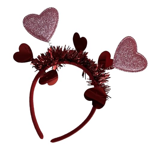 YYYHUII Valentinstag Stirnbänder Glitzer Herz Stirnband Liebe Haarreifen Urlaub Haarschmuck Party Geschenk Foto Requisiten YYYHUII Valentinstag Stirnbänder Glitzer Herz Stirnband Liebe Haarreifen Urlaub Haarschmuck Party Geschenk Foto Requisiten von YYYHUII