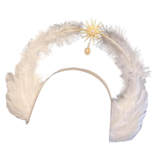 YYYHUII Vintage Gothic Schwarz Feder Krone Stirnband für Frauen und Mädchen Halloween Cosplay Party Tiaras Kronenstück Kopf Zubehör YYYHUII Vintage Gothic Schwarz Feder Krone Stirnband für Frauen und Mädchen Halloween Cosplay Party Tiaras Kronenstück Kopf Zubehör von YYYHUII
