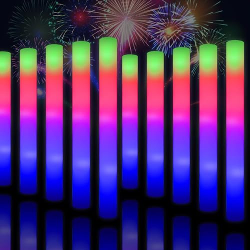 YYYuYong LED Leuchtstäbe Party 68 Stück,3 Effekte LED Schaumstoff Leuchtstab für Partys & Hochzeit,8–10 Stunden blinkende Party Sets, die im Dunkeln leuchten YYYuYong LED Leuchtstäbe Party 68 Stück,3 Effekte LED Schaumstoff Leuchtstab für Partys & Hochzeit,8–10 Stunden blinkende Party Sets, die im Dunkeln leuchten von YYYuYong