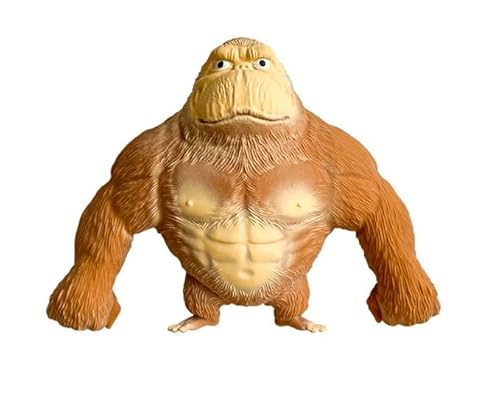 Lustige Gorilla, Silikon Gorilla Spielzeug, entspannen und entspannen Sie Ihren Stress, Stressabbau Geschenk für Freunde und Kinder! (m, 1) von YYZGGLING