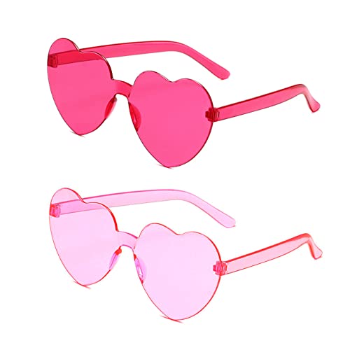 YYaaTING 2 Paar Randlose Herz Brille Hippie Partybrillen für Fasching Geburtstagsfeier Halloween Party Strand Sommer Lustige Partybrillen für Erwachsene Jungen und Mädchen YYaaTING 2 Paar Randlose Herz Brille Hippie Partybrillen für Fasching Geburtstagsfeier Halloween Party Strand Sommer Lustige Partybrillen für Erwachsene Jungen und Mädchen von YYaaTING