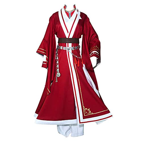 YZGAH Anime Hua Cheng San Lang Cosplay Kostüm Robe Uniform Outfits Chinesisches Kostüm Für Halloween Party (Red,S) von YZGAH