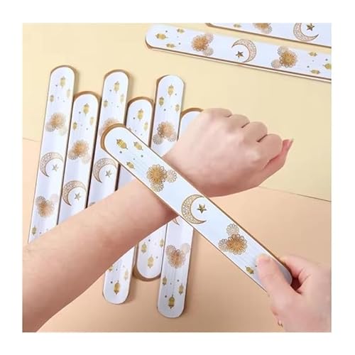 YZYTM 12 stücke EID Mubarak Papa Kreis Armband Ramadan Dekoration Armband Ramadan Kareem Islamischen Muslimischen Party Eid Al Adha Geschenke(C) von YZYTM