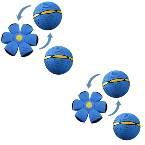 YZZT 2Pcs Mehrfunktionelles Wunder-UFO- und Kugelspielzeug - Interaktives Stress-Entspannung Outdoor-Spiel, Leichte Wechselzwischen Kugel- und UFO-Form für Familien Spaß von YZZT