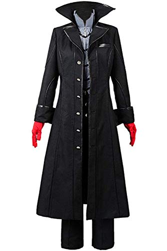 Ya-cos Persona 5 Dancing Star Night Joker Protagonist Akira Kurusu Cosplay Kostüm Anzug, schwarz, Large Ya-cos Persona 5 Dancing Star Night Joker Protagonist Akira Kurusu Cosplay Kostüm Anzug, schwarz, Large von Ya-cos