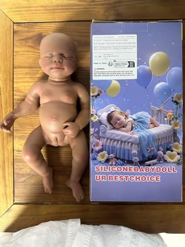 YaLuoQian GanzköRper Silikon Reborn Baby Die schlafende Puppe Doll von YaLuoQian