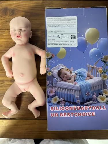 YaLuoQian GanzköRper Silikon Reborn Baby Die schlafende Puppe Doll von YaLuoQian