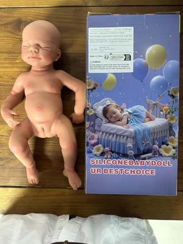 YaLuoQian GanzköRper Silikon Reborn Baby Die schlafende Puppe Doll von YaLuoQian