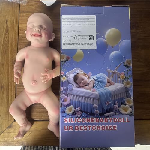 YaLuoQian GanzköRper Silikon Reborn Baby Doll Lächelnde Puppe von YaLuoQian