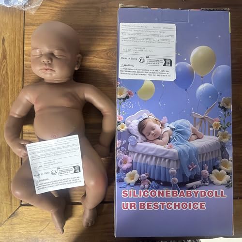 YaLuoQian GanzköRper Silikon Reborn Baby Doll Schlafende Puppe von YaLuoQian