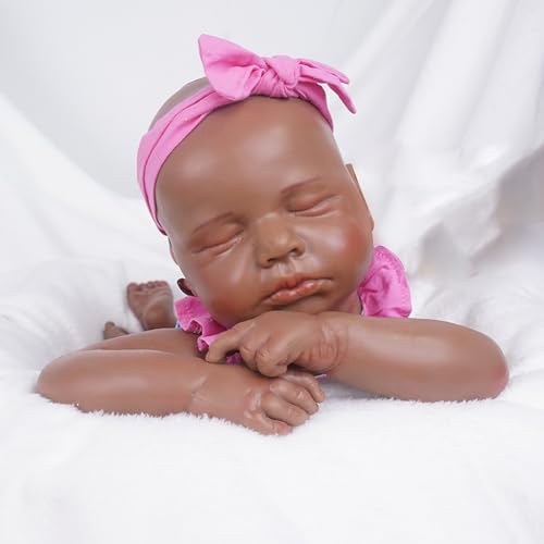 YaLuoQian GanzköRper Silikon Reborn Baby Puppe 47 cm Reborn Baby Vollsilikon MäDchen von YaLuoQian