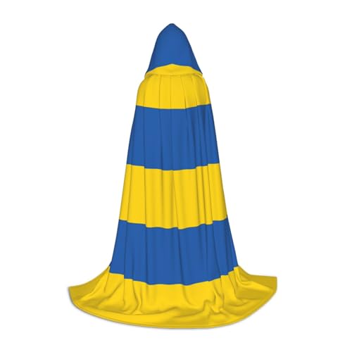 YaWea Renaissance-Umhang mit Flagge der Ukraine, für Damen und Herren, Erwachsene, mittelalterlicher Umhang, Wikingerumhang, Zauberer-Bademantel mit Kapuze YaWea Renaissance-Umhang mit Flagge der Ukraine, für Damen und Herren, Erwachsene, mittelalterlicher Umhang, Wikingerumhang, Zauberer-Bademantel mit Kapuze von YaWea