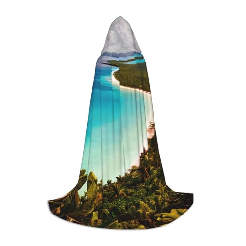 YaWea Renaissance-Umhang mit Insel Kuba, für Damen und Herren, Erwachsenen-Umhang, Mittelalter-Umhang, Wikingerumhang, Zauberer-Umhang mit Kapuze von YaWea