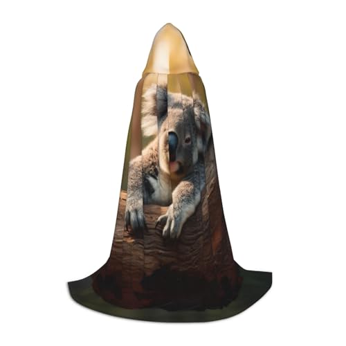 YaWea Renaissance-Umhang mit Koala-Druck, für Damen und Herren, Mittelalter-Umhang, Wikingerumhang, Zauberer-Umhang mit Kapuze YaWea Renaissance-Umhang mit Koala-Druck, für Damen und Herren, Mittelalter-Umhang, Wikingerumhang, Zauberer-Umhang mit Kapuze von YaWea